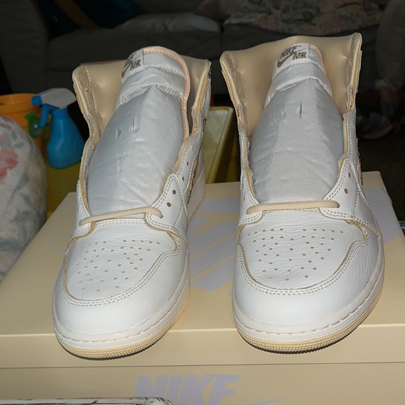 Nike Air Jordan 1 High OG Craft Sail/Pale Vanilla/Black Mens size 12 New (2023) - Picture 7 of 17